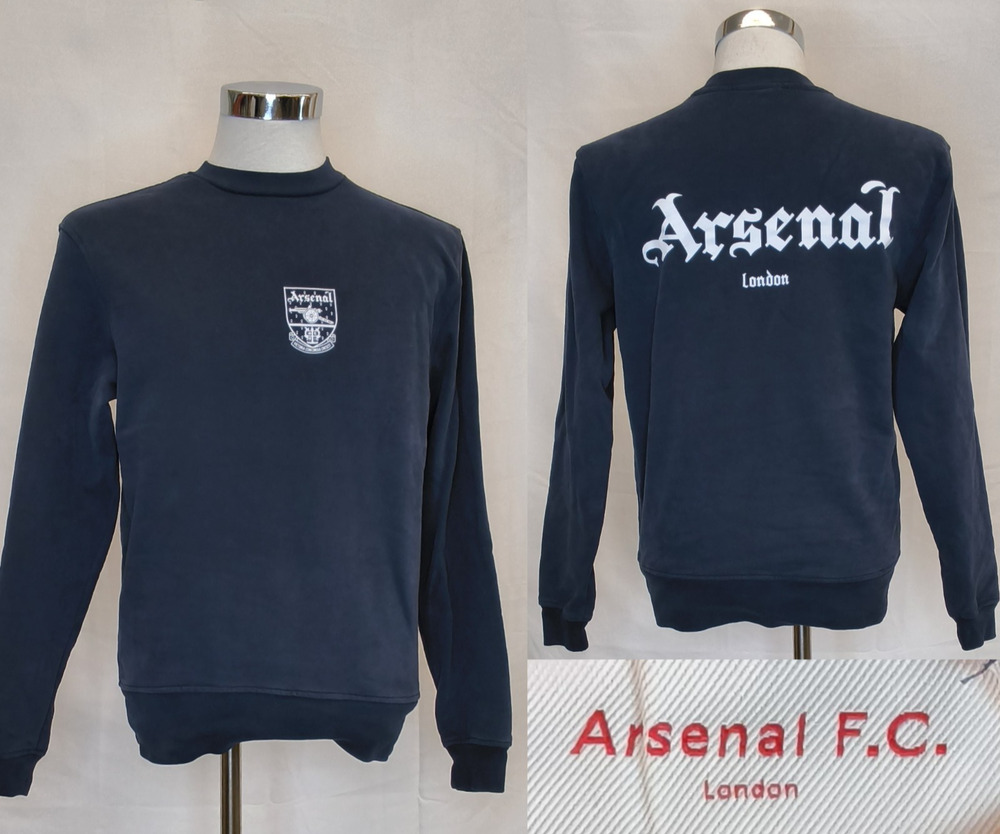 Arsenal FC Concordia Sweatshirt Men's XS Dark Blue Logo Soccer #W5740
